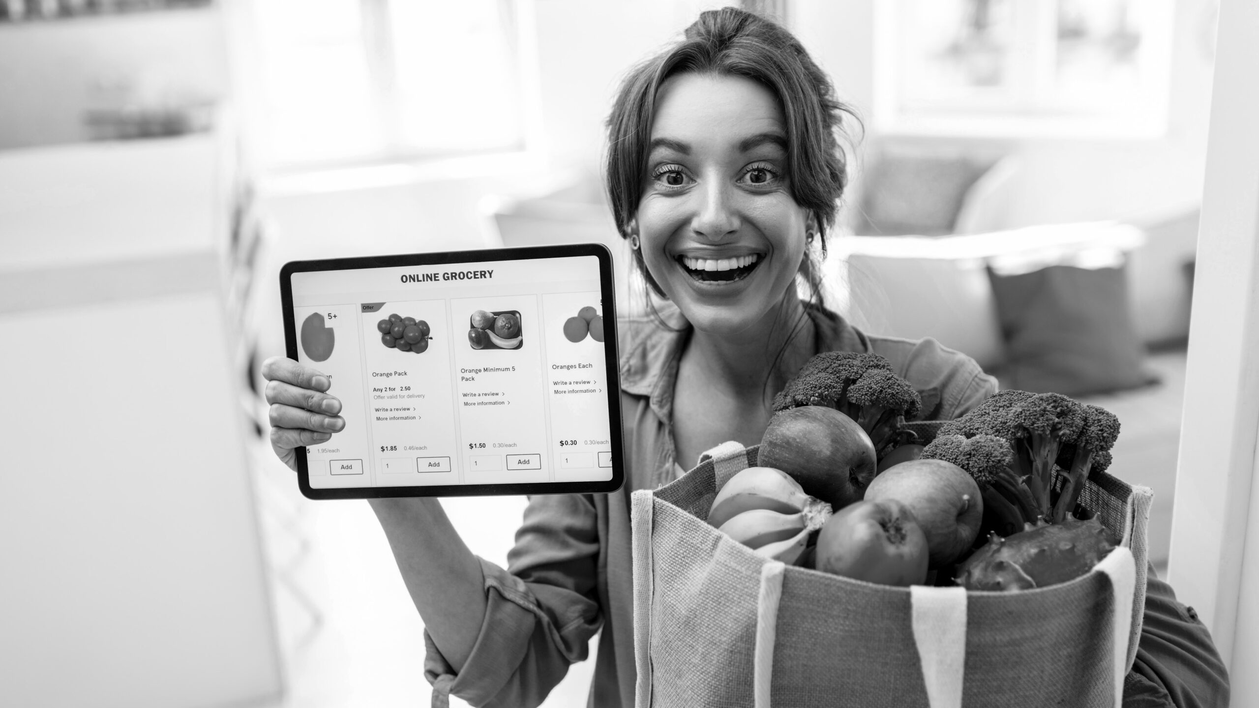 food online_b&w